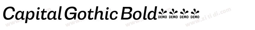 Capital Gothic Bold字体转换
